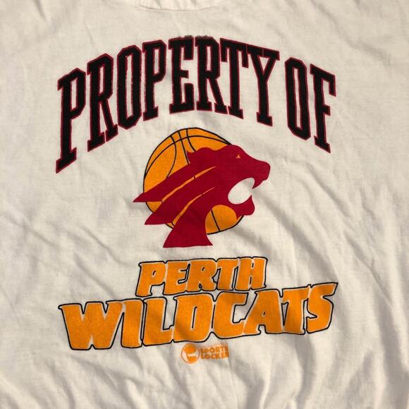 Vintage White ‘Property of Perth Wildcats’ Graphic Tee - Picture 4 of 5